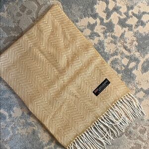 Gold Herringbone scarf